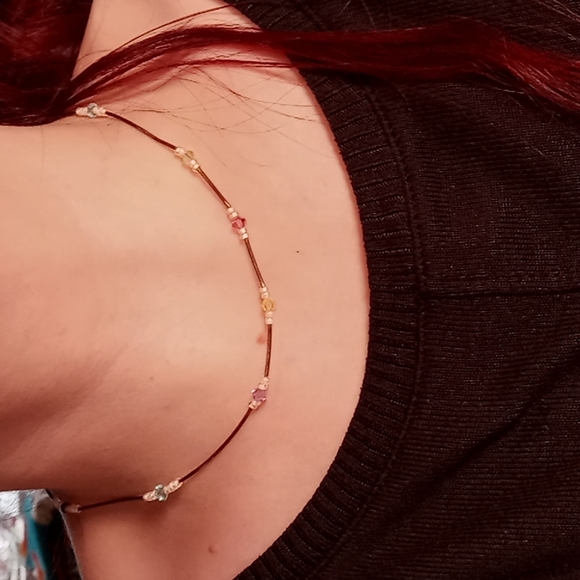 Y2k Sterling Silver Glass & Crystal Necklaces Jewelry Lot - Picture 4 of 6